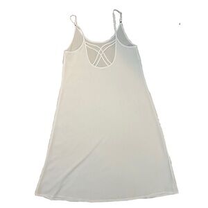 White Slip Midi Dress